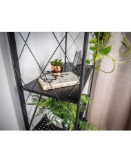 Regál Racks RAW5T, kovový, 5 police, 1630x720x340 mm, max. 50 kg/polica, prenosný, na kolieskach