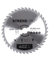 Kotúč Strend Pro TCT 250x3.0x30/20 mm 40T, na drevo, pílový, SK plátky