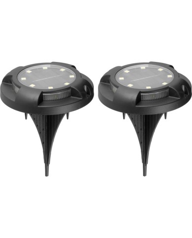 Lampa Strend Pro Strend Pro Crater, 11x14 cm, solárna, 12x SMD LED, AA, 2 ks