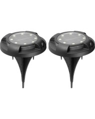 Lampa Strend Pro Strend Pro Crater, 11x14 cm, solárna, 12x SMD LED, AA, 2 ks