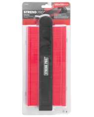 Šablóna na obkreslenie tvarov Strend Pro DG681, 250x130 mm, s uzamknutím vzoru a magnetom