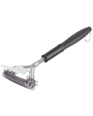 Kefa Strend Pro Grill BBQ, s oceľovým drôtom, na čistenie grilu, so škrabkou, 41,5x16x8,8 cm