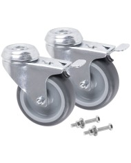 Kolieska s brzdou pre boxy QBRICK®