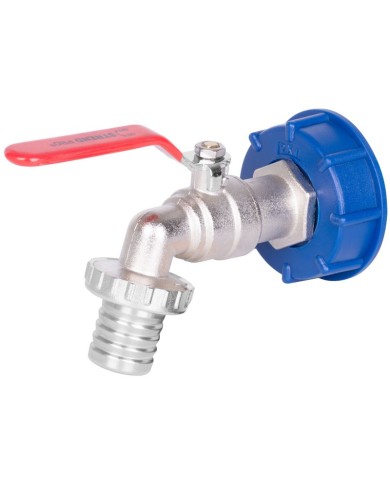 Sada Strend Pro, MOSADZNÝ ventil 1 1/4" + plastová redukcia 60 mm + výpust 1", na IBC nádrž,