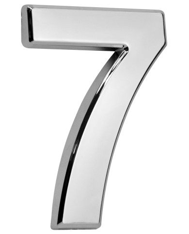 Číslo MagicHome "7" domové, s lepiacou páskou, strieborné, popisné, 70x100 mm, ABS