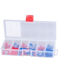 Sada elektrikárskych konektorov Strend Pro TS411, na káble, s bužírkou, 144 ks