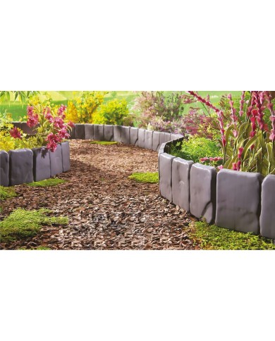 Obruba Strend Pro Garden, imitácia kameňa, bal. 10 ks