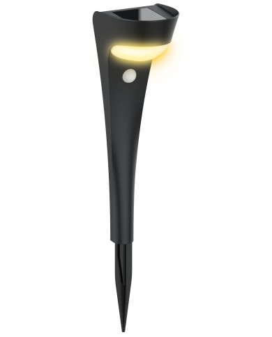 Lampa Strend Pro Garden, solárna, LED, so senzorom pohybu, 10,2x13x52,5 cm