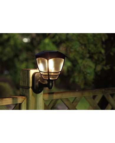 Lampa Strend Pro Garden, solárna, na stenu/plot, 15x15x21 cm