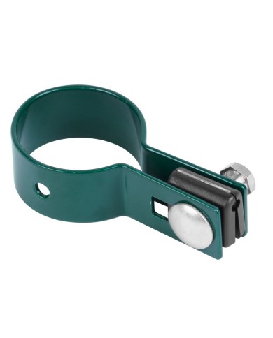 Objímka Strend Pro EUROSTANDARD, 60 mm, koncová, zelená, Zn+PVC, RAL6005, na okrúhly stĺpik