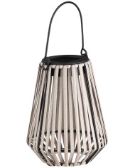 Lampa Strend Pro Garden, solárna, LED, závesná, ratan, 12x12x24 cm