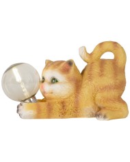 Dekorácia Strend Pro Garden, mačiatko, 26x12,50x15 cm, polyresin, solar