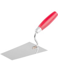 Lyžica murárska Strend Pro Premium, s drevenou rúčkou a kovovým ukončením, 200 mm, 0,9 mm, nerez