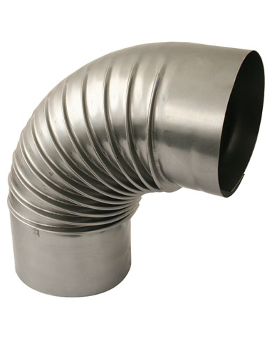 Koleno Dymo 100 mm, dymovod, dymové kominové koleno na spájanie rúr dymovodu