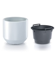 Kvetináč s vložkou HEOS 390x440 mm, biely