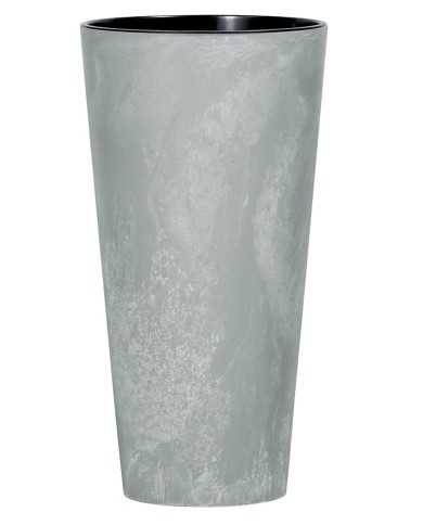 Kvetináč s vložkou TUBUS Slim Beton 400x762 mm, vzhľad betón