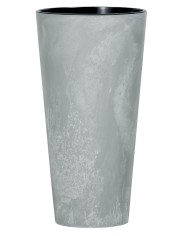 Kvetináč s vložkou TUBUS Slim Beton 400x762 mm, vzhľad betón