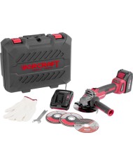 Brúska Worcraft CAG-S20LiBH ShareSYS, 125 mm, uhlová, SET v kufri, s batériou a nabíjačkou, 1x 4.0 Ah, bezuhlíková