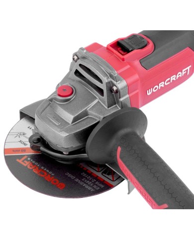 Brúska Worcraft CAG-S20LiBH ShareSYS, 125 mm, uhlová, SET v kufri, s batériou a nabíjačkou, 1x 4.0 Ah, bezuhlíková