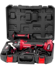 Brúska Worcraft CAG-S20LiBH ShareSYS, 125 mm, uhlová, SET v kufri, s batériou a nabíjačkou, 1x 4.0 Ah, bezuhlíková