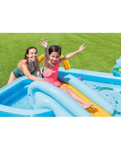 Bazén Intex® 57161, Jungle adventure play center, detský, nafukovacie detské ihrisko, 244x198x71 cm