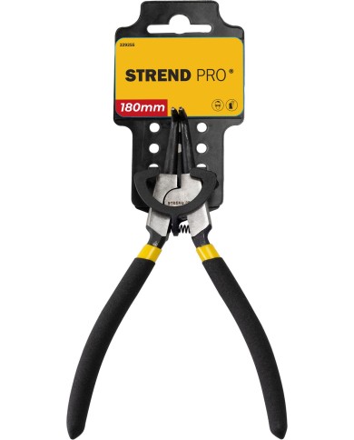 Kliešte Strend Pro P0182D 180 mm, na hriadeľ a poistné krúžky, ohnuté