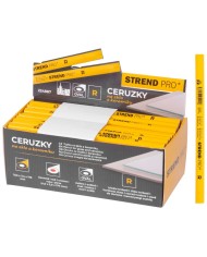 Ceruzka Strend Pro, 176 mm, červená tuha, oválna, na sklo a keramiku