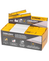 Ceruzka Strend Pro, 176 mm, červená tuha, oválna, na sklo a keramiku