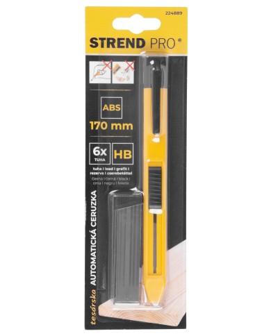 Ceruzka Strend Pro, vysúvacia, so sponou, značkovač 170 mm, so 6 tuhami
