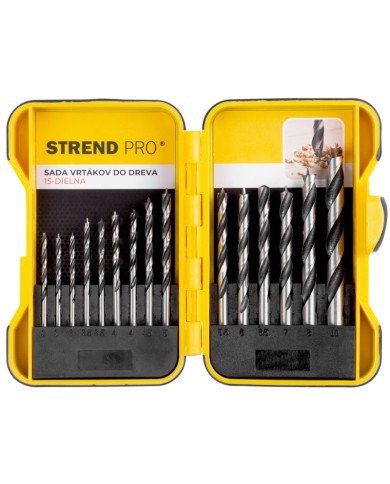 Sada vrtákov Strend Pro, do dreva, bal. 15 ks