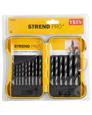 Sada vrtákov Strend Pro, do dreva, bal. 15 ks