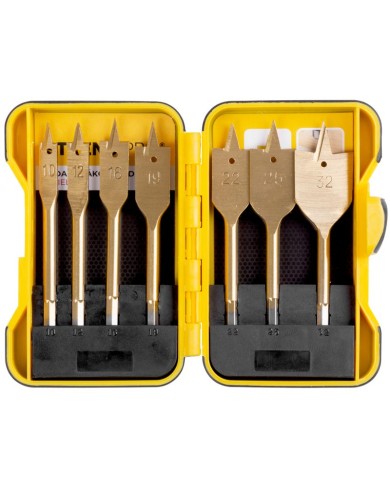 Sada vrtákov Strend Pro, do dreva, plochý, 10-32 mm, bal. 7 ks