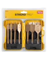 Sada vrtákov Strend Pro, do dreva, plochý, 10-32 mm, bal. 7 ks