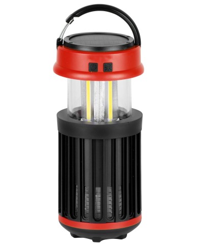 Lampa Strend Pro, proti hmyzu a komárom, kempingová, solárna, USB, UV+biela LED, 15x8,60 cm