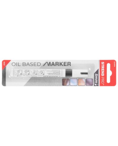 Značkovač Strend Pro Permanent, ALU, čierny