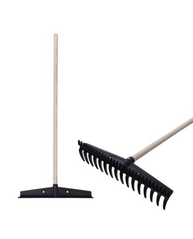 Hrable záhradne Strend Pro Premium S891, 445x115 mm, 16 zubé, drevená násada