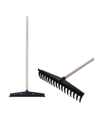 Hrable záhradne Strend Pro Premium S891, 445x115 mm, 16 zubé, drevená násada