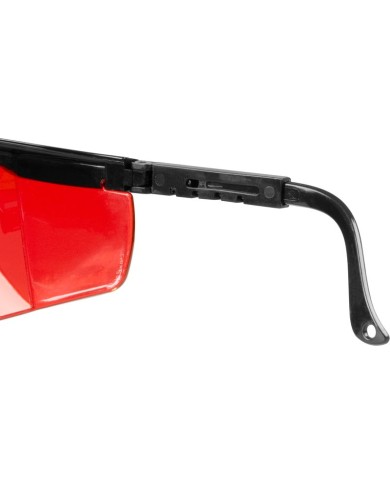 Okuliare Safetyco B507, červené, ochranné, nastaviteľné