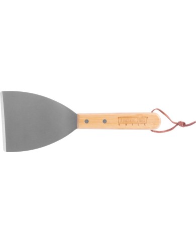 Obracač Strend Pro Grill, so škrabkou, bambusová rúčka, 26x10x1,8 cm, potravinárska stierka