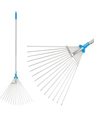 Hrable na lístie AQUACRAFT® 380310, PREMIUM, záhradné, vejárové, nastaviteľné, ALU násada