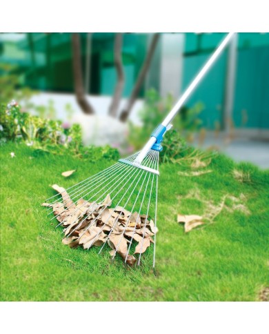 Hrable na lístie AQUACRAFT® 380310, PREMIUM, záhradné, vejárové, nastaviteľné, ALU násada