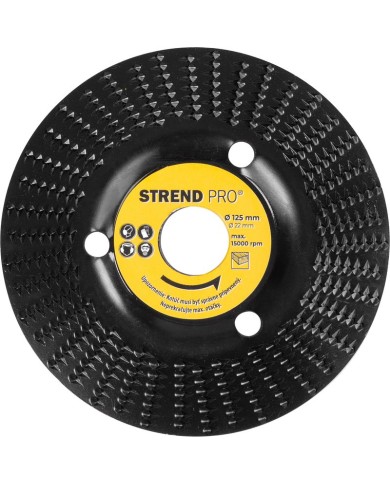 Kotúč Strend Pro, 125 mm, rašpľový na drevo, jemný, do uhlovej brúsky