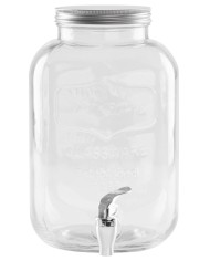 Nádoba MagicHome, džbán na vodu s kohútikom, sklenený, 5000 ml