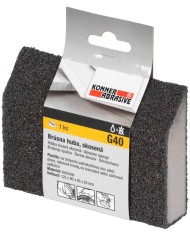 Huba KONNER G40, brúsna špongia, 125x90x65x25 mm, skosená