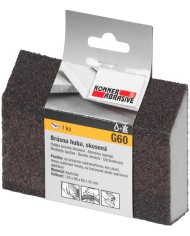 Huba KONNER G60, brúsna špongia, 125x90x65x25 mm, skosená