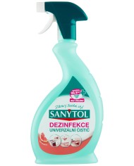 Dezinfekcia Sanytol, univerzálny čistič, grep, rozprašovač 500 ml