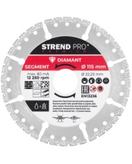 Kotúč Strend Pro Premium, Vacuum brazed, 115 mm, diamantový, rezný, multi