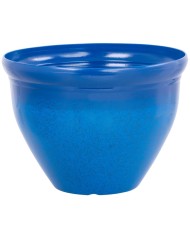 Kvetináč Strend Pro, glazúra, modrý, 38x28,5 cm