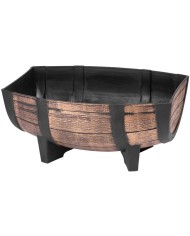 Kvetináč Strend Pro, Woodeff, 29x41x19 cm, zlatý, barel