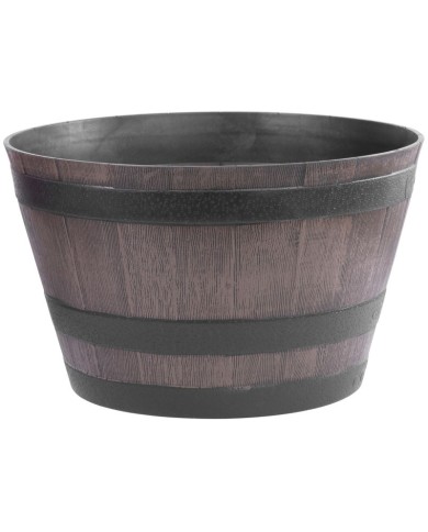 Kvetináč Strend Pro, Woodeff, 52x32 cm, hnedý, efekt dreva, barel